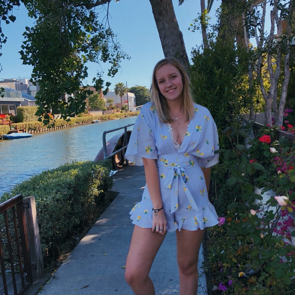 Blue Lemon Romper